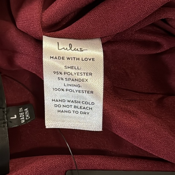 Lulus Glorious Vision Wine Red Sequin Strapless Wide-Leg Jumpsuit - Picture 8 of 12